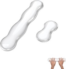Silicone Gel Keyboard and Mouse Wrist Rest Set, Ergonomic Cool Non-Slip Pad for picture