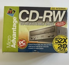 Micro Advantage 52X24X52 CD-RW IDE Internal Drive 52CDRW-B13 New Sealed picture
