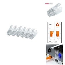 VIVOCH 50 Pcs Cat7 Cat7A Cat8 Strain Relief Boot RJ45 Connector Boots picture