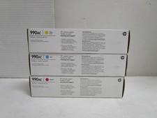 HP 990AC X4D15AC X4D09AC X4D12AC Yellow Cyan Magenta Ink Cartridge OUT OF DATE picture