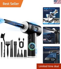 Advanced Cordless Electric Air Duster with Adjustable Speed & Safety Features picture