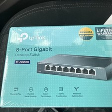 Ptp Link, 8 Port Gigabit Desktop Switch, TL-SG108 in Box w/ Accessories picture