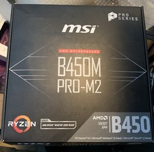 ALMOST NÈW MSI B450M PRO M2 AMD ATX WITH RYZEN 3 2200G 3.5 GHZ TESTED picture
