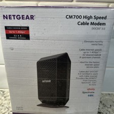 Netgear Cable Modem Black CM700 High Speed DOCSIS 3.0 1.4Gbps 32x8 New/Sealed picture