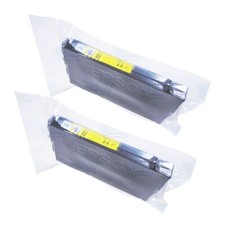2PK Genuine Epson 822 Yellow Workforce Pro WF-4830 WF-4834 WF-4820 WF-3820 picture