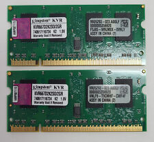 2GB 2x1GB PC2 5300 KINGSTON KVR667D2K2/2GR DDR2-667 laptop RAM MEMORY KIT DIMM picture