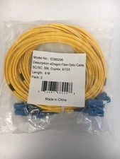 eDragon Fiber Optic Cable, SC/SC Singlemode, Duplex 9/125, 4m, 13.1 foot ED89298 picture