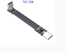 ADT-Link USB 3.2Type C to Type C Flat Extension Cable 10Gbps 90 Degree USB C 3A picture