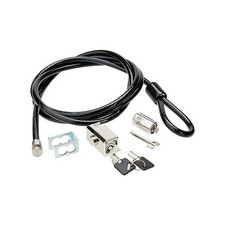 New In Box -HP Business PC Security Lock Kit with 2 Keys & Cable Included Black picture