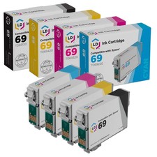 LD Replacement Ink for Epson T069 Set of 4: T069120 T069220 T069320 T069420 picture