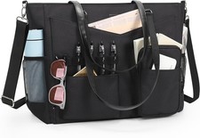 Laptop Bag for Women 17 Inch, Teacher Tote Bag with Compartments and Pockets picture