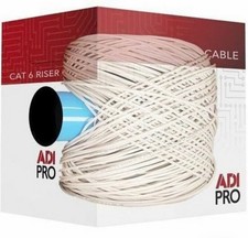 ADI PRO CAT6 Cable 23AWG 4-Pair UTP, Solid 100% Copper, 1000ft Reel-in-Box picture