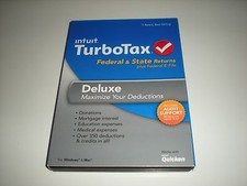 Turbotax 2013 Deluxe. Federal and State + Federal E-file. New in sealed box. picture
