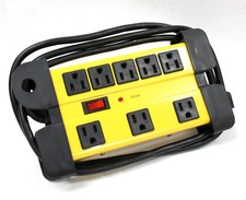 8-Outlet Power Strip Metal Mountable 1200 Joules Extension Cord Surge Protector picture