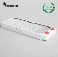 FREEZEMOD White 240 Copper Radiator 2x120mm PC drone MOTO Liquid Water Cooling picture