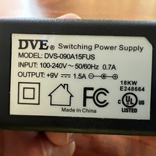 GENUINE DVE AC Power Adapter Power Supply picture