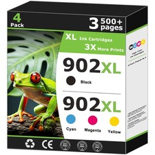 902XL Ink Cartridges Compatible For HP'S 902 XL xl, Multicolor  picture