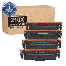 4-Pack W2100X High Yield Toner for HP 210X LaserJet Color Pro 4201 MFP 4301fdw picture