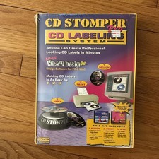 CD STOMPER PRO, CD Label Design Kit PC & Mac Software NiP Sealed Vintage 2003 picture