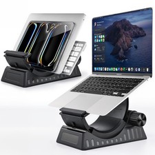 Adjustable 2in1 Vertical Laptop Stand HalfMoon Fits 1317.3 Inch Laptop picture