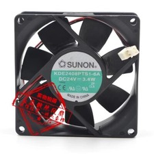 SUNON KDE2408PTS1-6A 8025 DC24V 3.4W 8CM 2-wire Inverter Fan picture