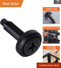 10/32 Steel Screws Pack - Coated with Black Zinc & Pilot Point Heads picture
