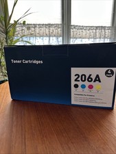 New Unused Unopened HP 206 A, Toner Package Of 4 Black, Cyan, Magenta, & Yellow picture