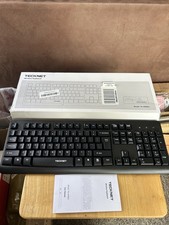 TECKNET WIRELESS KEYBOARD MODEL #TK-KM003 BLACK NIB OPEN BOX picture