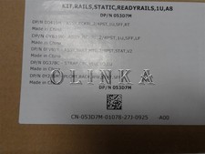 NEW READYRAILS STATIC RAILS KIT 1U A8 DELL POWEREDGE R640 SERVER 2/4 PST 53D7M picture