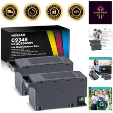 2x C9345 Ink Maintenance Box for Seamless Epson Printer Maintenance and Care picture