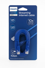 Philips Cat6 Ethernet Cable 14ft – RJ45, Gigabit LAN, NEW, Sealed picture