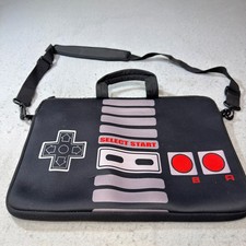 Nintendo NES Controller Laptop Messenger Bag Unisex OS Black Excellent Retro picture