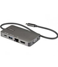 StarTech USB-C Multiport Adapter HDMI / VGA 3xUSB GbE 100W PD [DKT30CHVPD2] picture