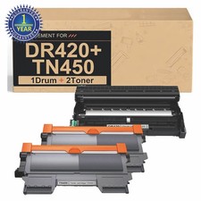2PK TN450 Toner + 1PK DR420 Drum Set For Brother MFC-7860DW 7460DN DCP-7065DN picture