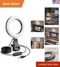 Ring Light for Computer Video Conference - Webcam Light for Monitor Clip On R... picture