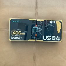 NewQ USB4 40Gbps USB-C M.2 NVMe SSD Enclosure, Orange Aluminum NQ-HS-01 picture