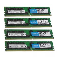Crucial 128GB 4X32GB DDR4 2933MHz PC4-23400 2RX4 ECC Registered RDIMM Memory Ram picture