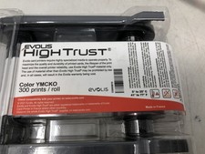 Evolis High Trust YMCKO Color Ribbon 300 Prints/Roll Card Printer picture