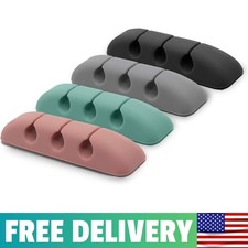 Silicone Cable Organizer For Cable Management [4 Pack] picture