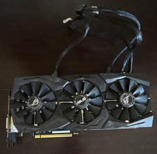 ASUS ROG Strix NVIDIA GeForce GTX 1080 -Ti Triple Fan PCIe x16 GPU Multi-Monitor picture