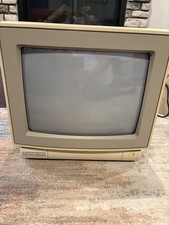 Commodore 1802-D Color CRT Monitor - Front Door - TESTED New Power Button picture