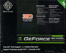 NEW BFG Tech Nvidia GeForce MX4000 128MB Graphics Card | PCI | VGA & S-Video picture
