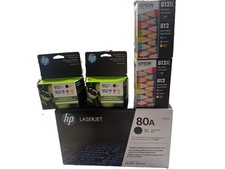 OEM Printer Ink Toner Lot HP 952XL 952 Epson 812XL 812 HP 80A CF280A NEW LOT picture