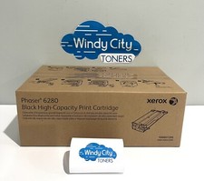 Xerox 106R01395 Black High Yield Toner Cartridge For Phaser 6280 Genuine New picture