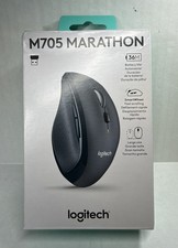 New Logitech M705 Marathon USB Laser Wireless Mouse Black 910-001935   picture