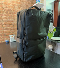 The North Face Solid Green/Black Backpack - Padded Laptop Compartment picture