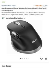 Acer Dual Mode wireless mouse OMR272 picture