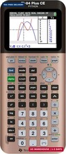 TI-84 Plus CE Graphing Calculator, Rose Curve Gold picture