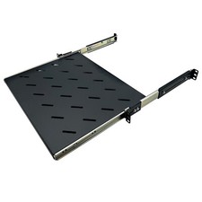Electriduct 1U 19-Inch Adjustable 4 Post Rack Mount Vented Sliding Shelves picture