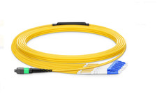 1M MPO/MTP to 12XLC Type B Breakout Fiber Optic Cable SM Fiber Patch Cord-003268 picture